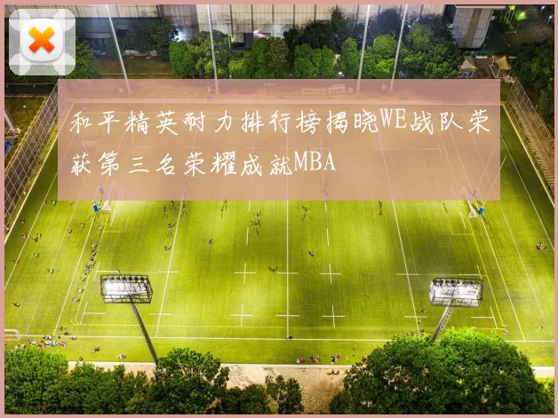和平精英耐力排行榜揭晓WE战队荣获第三名荣耀成就MBA